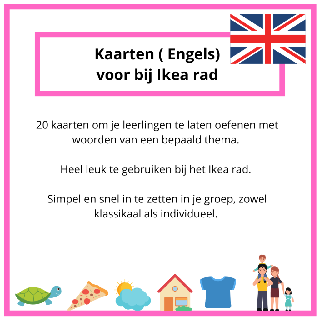 Engels - kaarten voor bij Ikea rad - Voor de Leerkracht