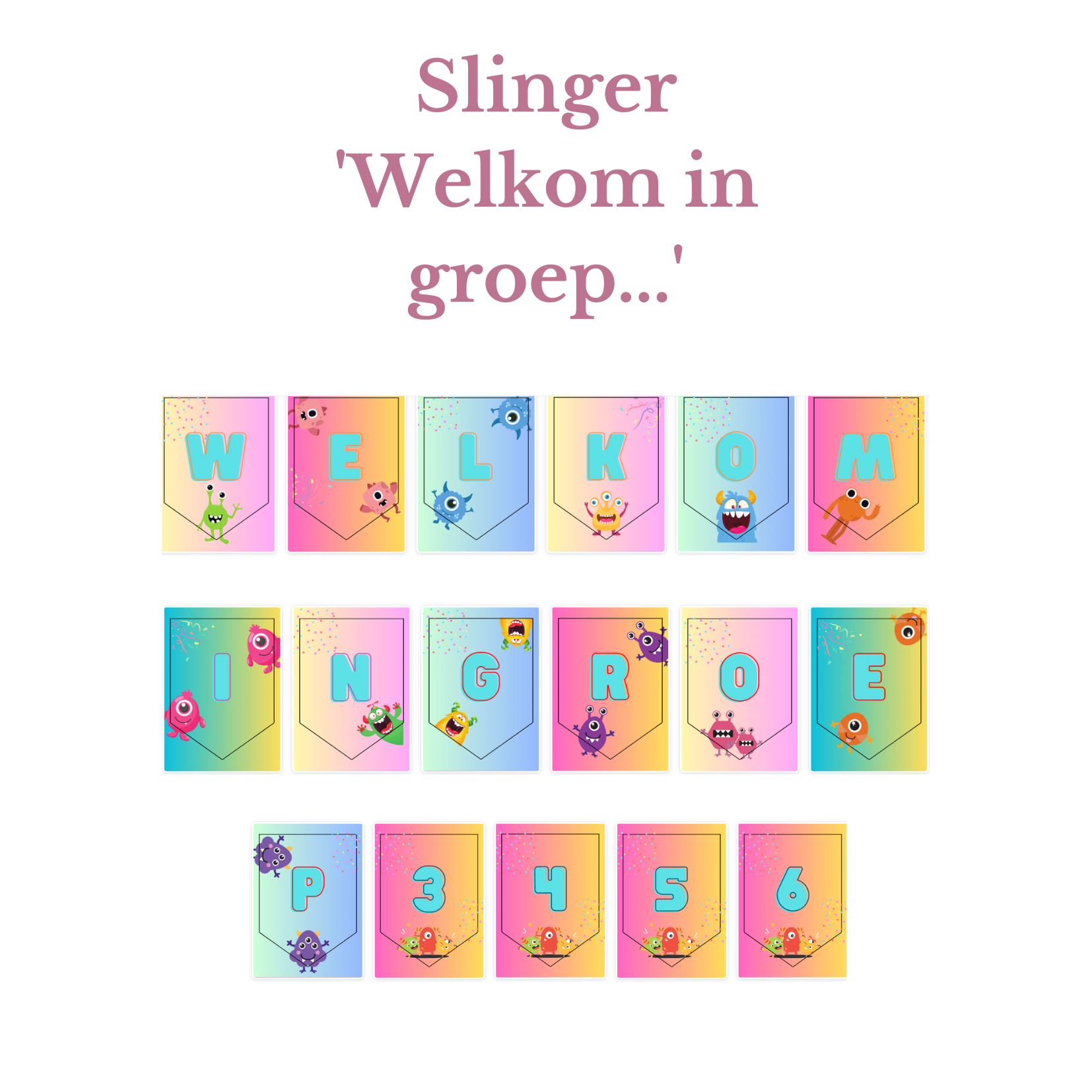 Welkom In Groep Slinger Thema Monsters Voor De Leerkracht Welkom In Groep Slinger Thema Monsters Voor De Leerkracht