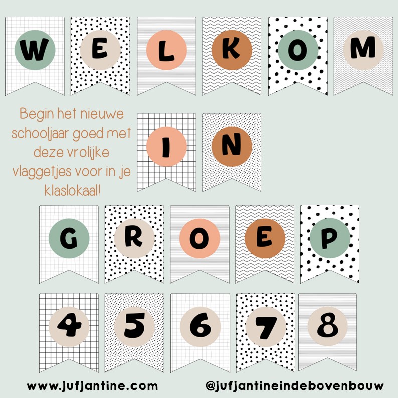 Vlaggetjes Welkom In Groep Klasinrichting Thema AARDETINTEN Voor Vlaggetjes Welkom In Groep Klasinrichting Thema AARDETINTEN Voor