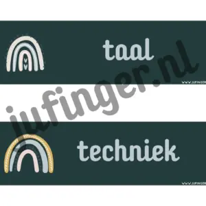 Dagritmekaarten 'regenboog'