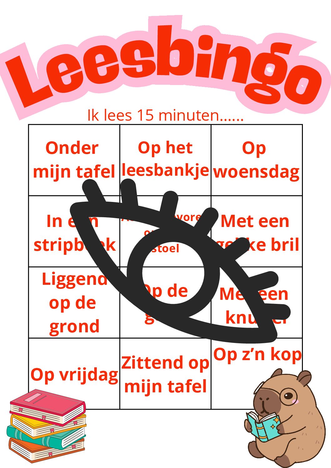 Leesbingo capibara