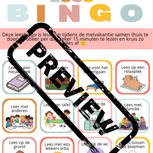 meivakantie leesbingo